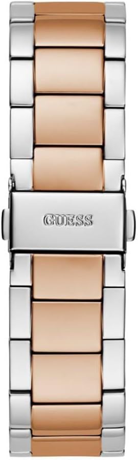 Guess GW0616L3 two-tone rose gold and silver stainless steel bracelet detail