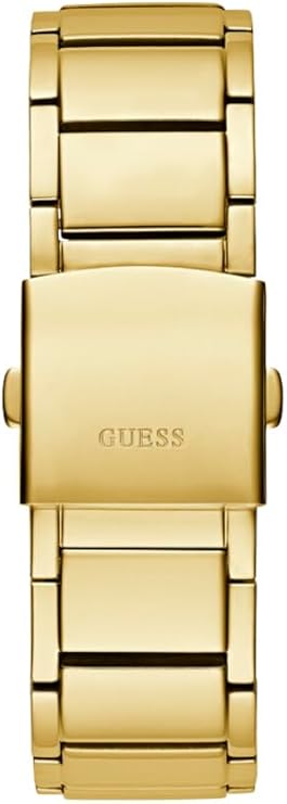 Guess GW0624G2 gold metal bracelet with engraved GUESS clasp