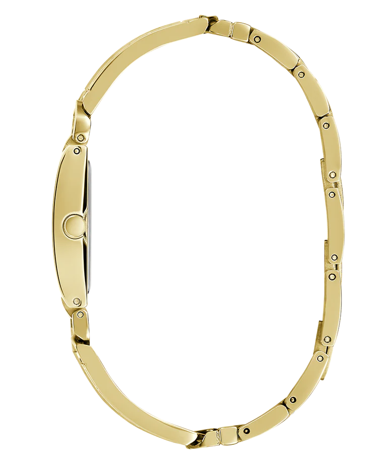 Guess GW0668L2 gold bracelet strap viewed flat showing chain-link pattern
