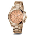 GUESS GW0696L3 women's chronograph watch from three-quarter angle view