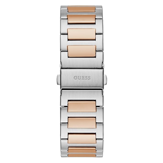 GUESS GW0789G4 two-tone steel bracelet with silver and rose gold links