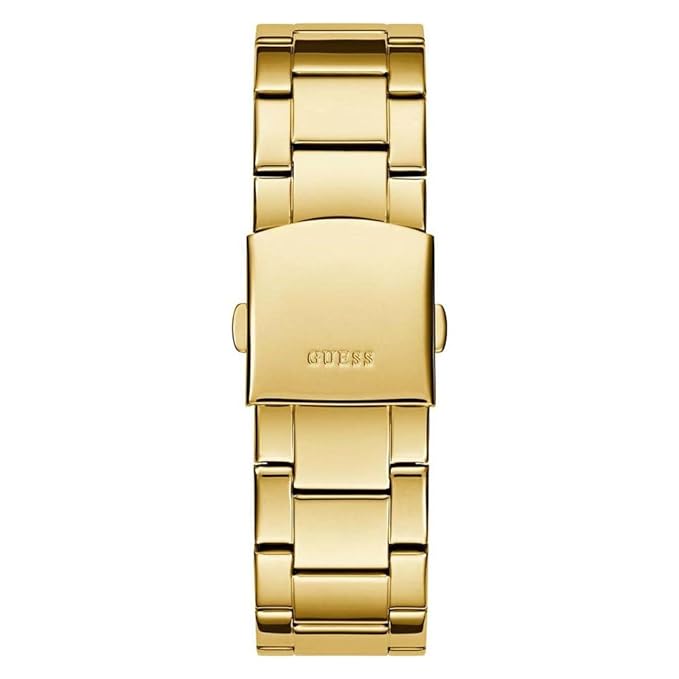 GUESS GW0900G3 gold tone bracelet with link design and deployment clasp