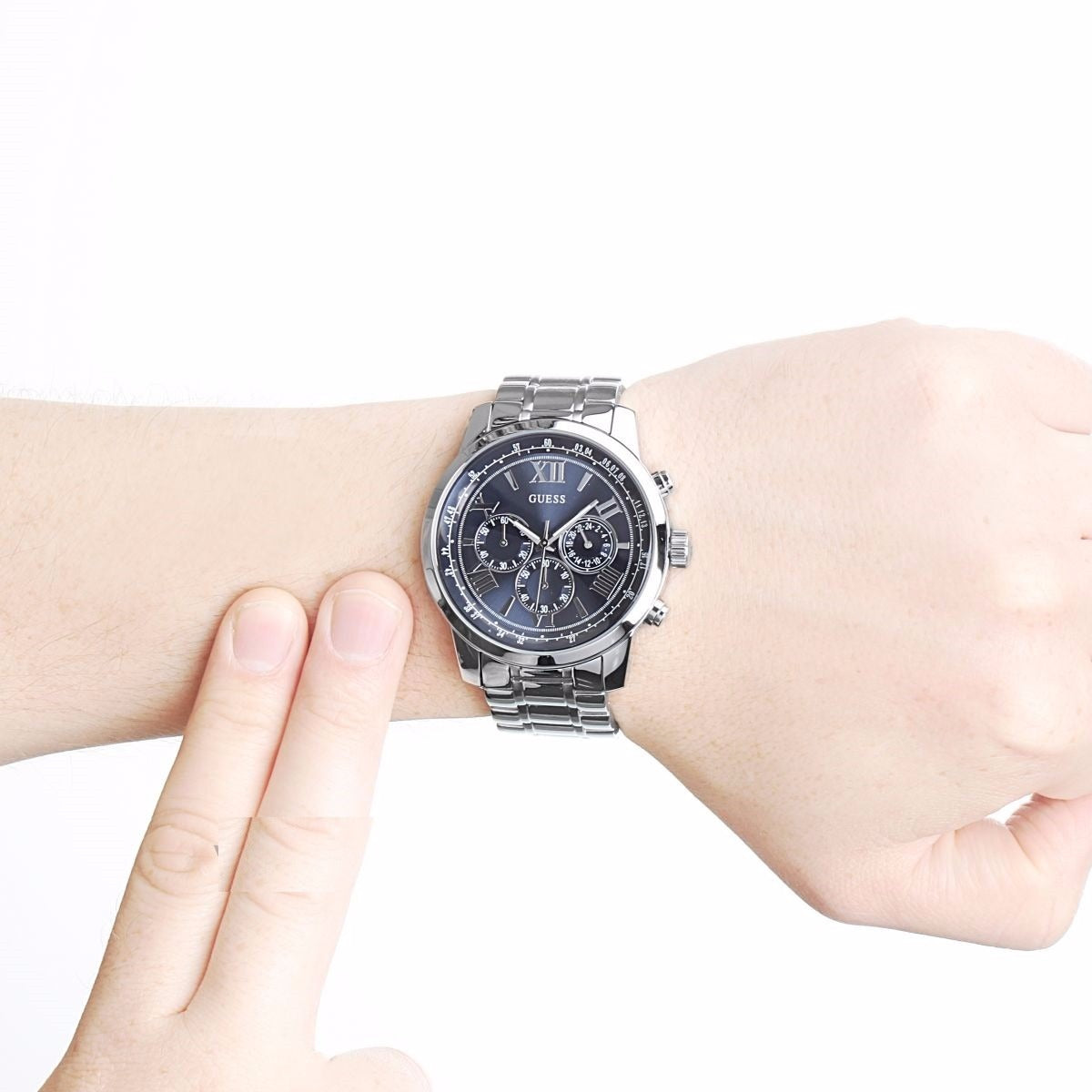 Guess Horizon Chronograph Blue Dial Men’s Watch W0379G3 - Watch