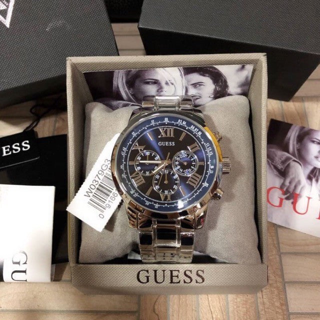 Guess Horizon Chronograph Blue Dial Men’s Watch W0379G3 - Watch