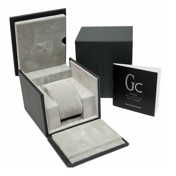 Guess Horizon watch in presentation box with documentation and warranty cards