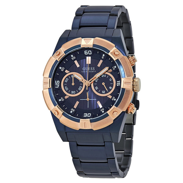 Guess Jolt Chronograph Blue Dial Men's Watch W0377G4 (DEFECT)