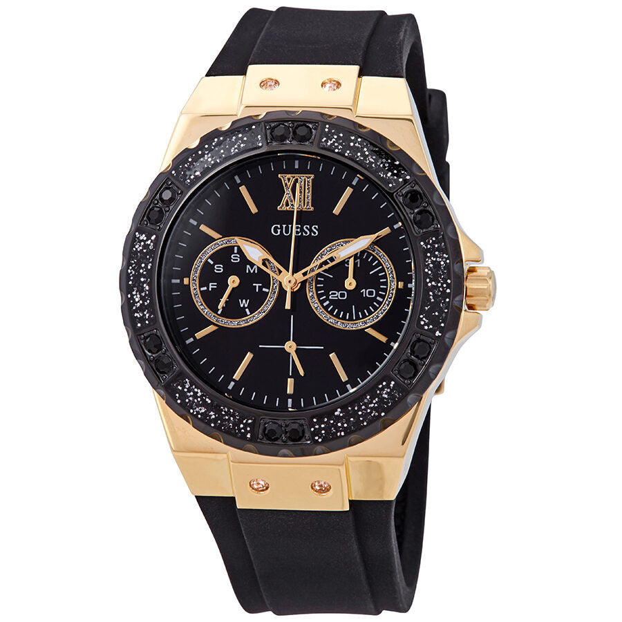 Guess Limelight Crystal Black Dial Ladies Watch W1053L7 - The Watches Men & CO