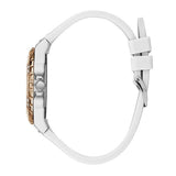 Guess Limelight Crystal White Dial White Silicone Ladies Watch W1053L2 - Watch