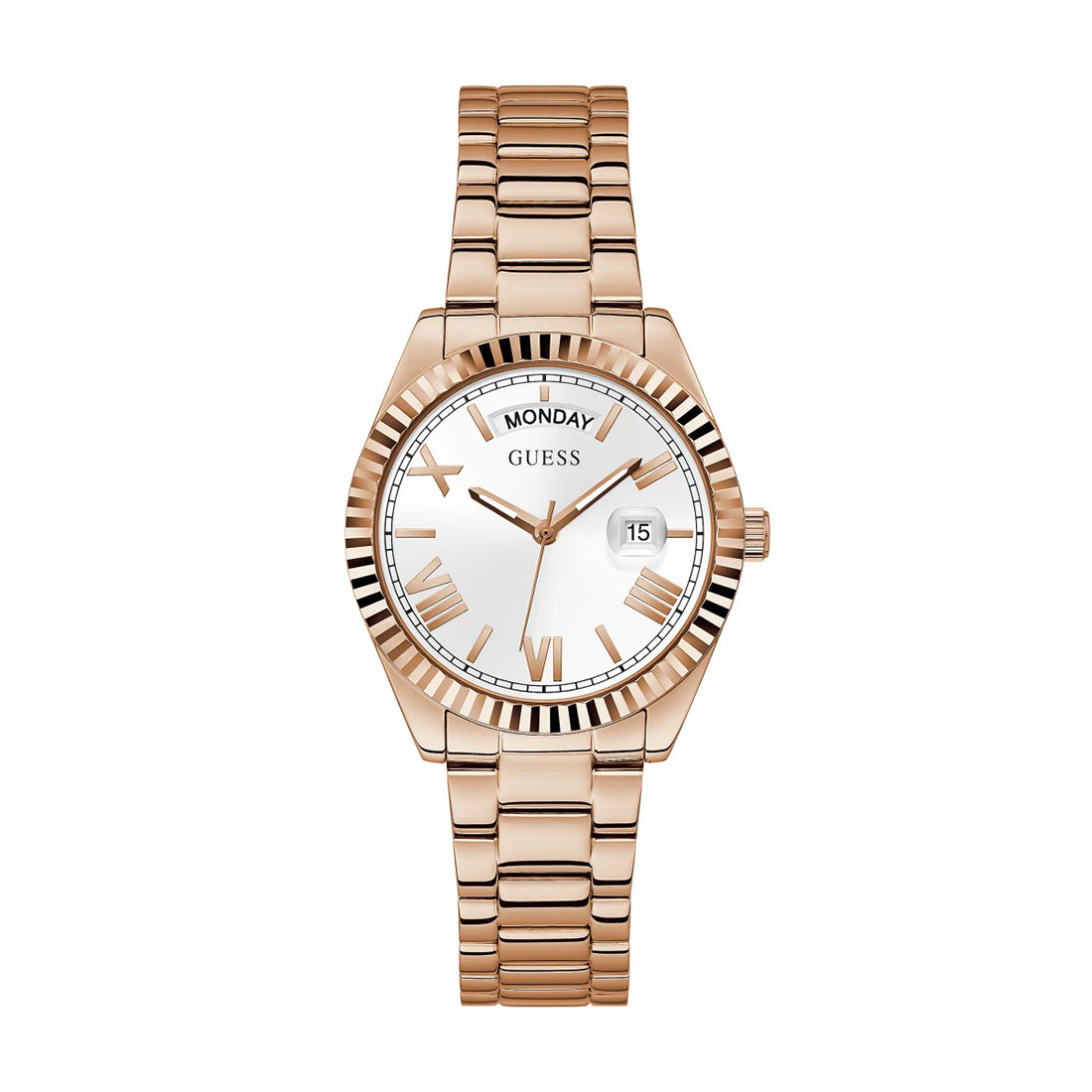 Guess Luna Rose Gold White Dial Women’s Watch GW0308L3 - Watch