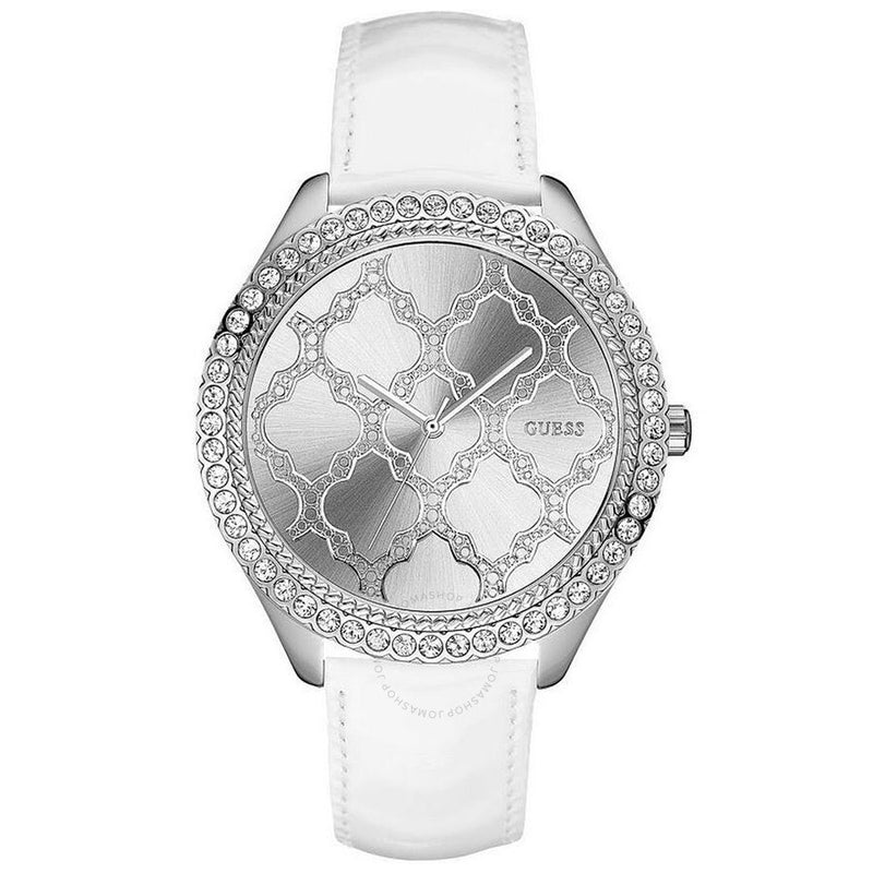 Guess Majestic Quartz Silver Dial Ladies Watch W0579L3 - The Watches Men & Co