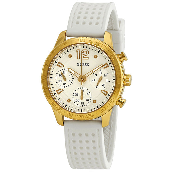 Guess Marina White Dial Ladies Watch W1025L5 - Watch