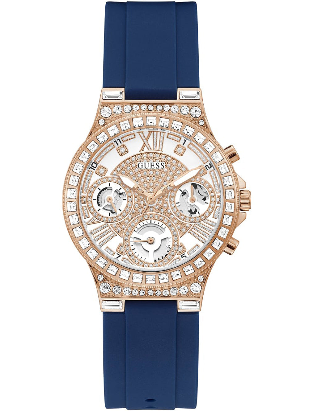 Guess Moonlight Chronograph Blue Strap Women’s Watch GW0257L3 - Watch