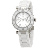 Guess Mother of Pearl Dial Ladies Ceramic Watch I35003L1S - The Watches Men & Co