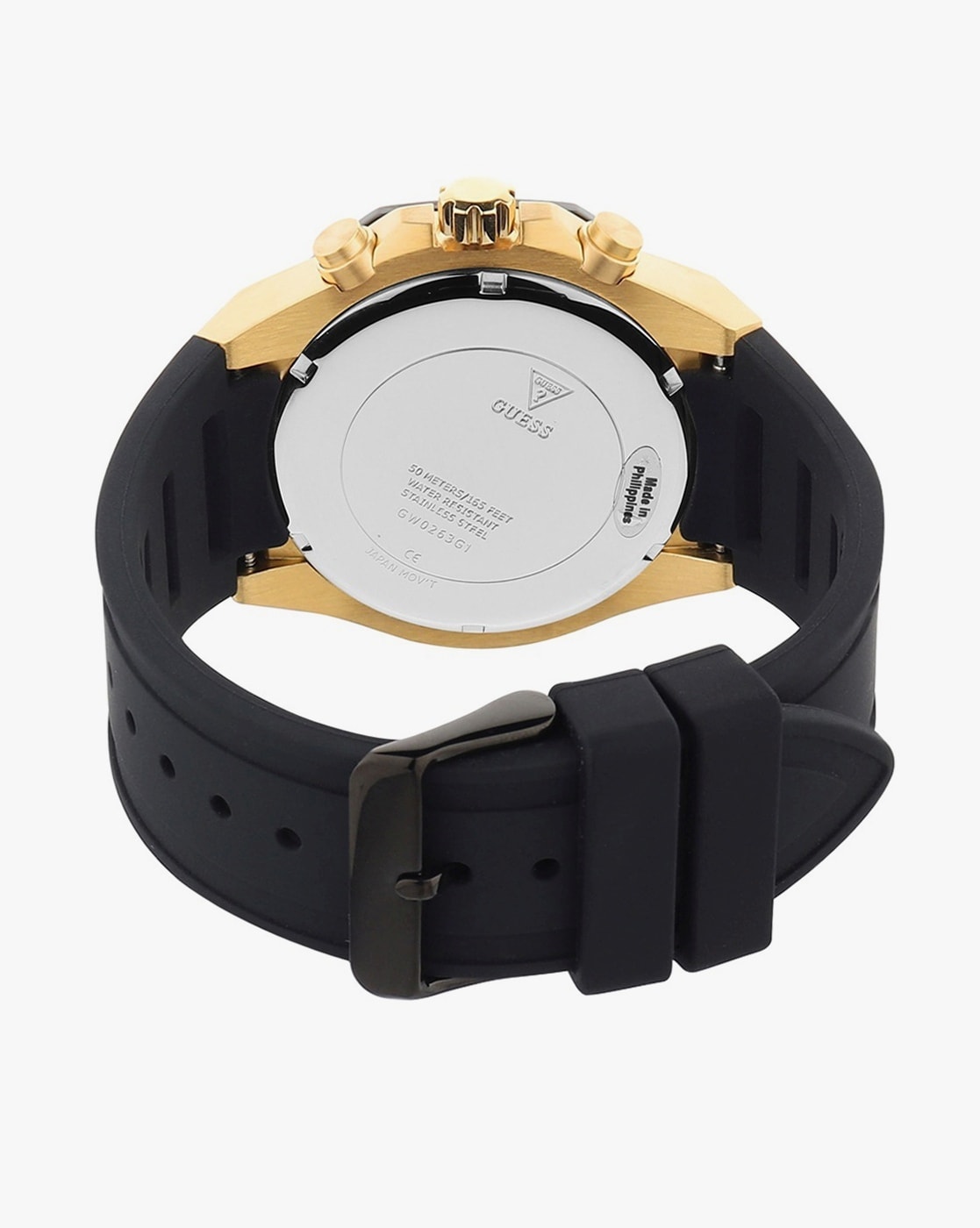 Guess Multi-function Black Silicone Men’s Watch GW0263G1 - Watch