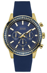 Guess Multi-Function Blue Chronograph Silicone Men's Watch  W0802G2 - The Watches Men & CO