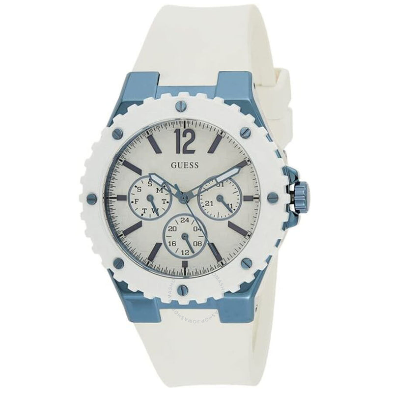 Guess Overdrive Quartz White Dial Ladies Watch W0149L6 - The Watches Men & Co