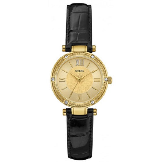Guess Park Ave South Crystal Gold Dial Ladies Watch W0838L1 - Watch