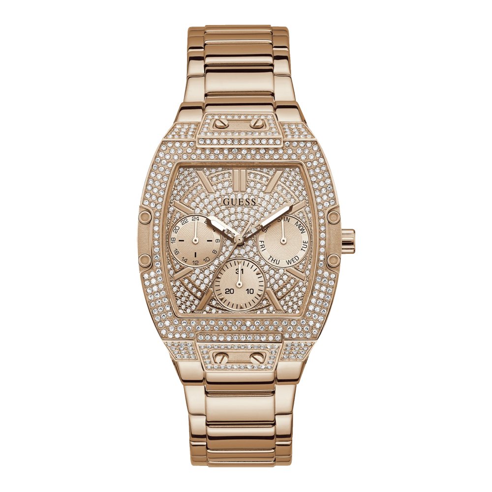 Guess Pave Dial Rose Gold Women’s Watch GW0104L3 - Watch