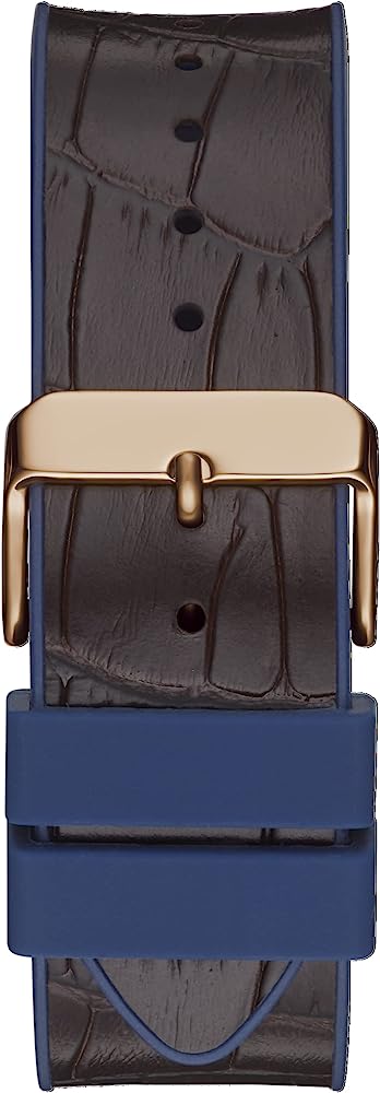 Guess Phoenix Blue Dial Leather Strap Men’s Watch GW0386G2 - Watch