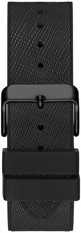 Black silicone strap with buckle fastening for Guess Phoenix watch