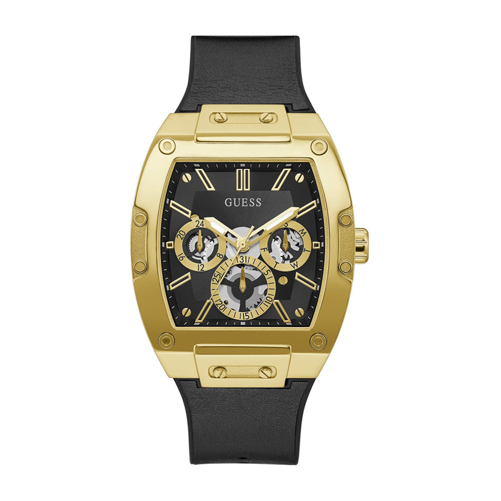Guess Phoenix Multi-function Black Silicone Men’s Watch GW0202G1 - Watch