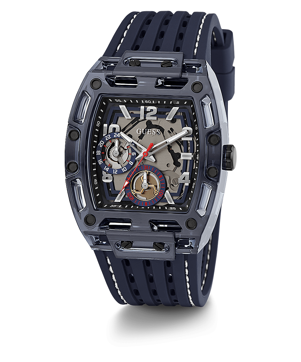 Guess Phoenix Navy Blue Silicone Men’s Watch GW0499G1 - Watch