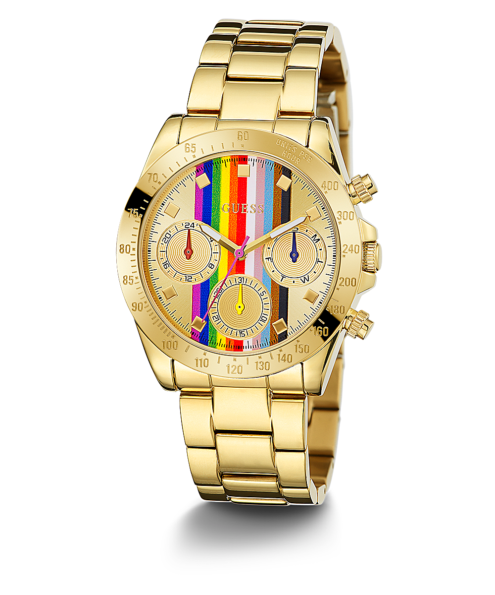 Guess Rainbow Dial All Gold Women’s Watch GW0433L1 - Watch