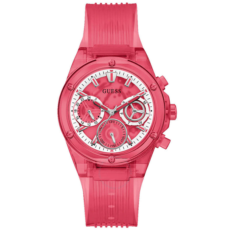 Guess Red Multi-Function Red Dial Ladies Watch GW0438L4 - The Watches Men & Co