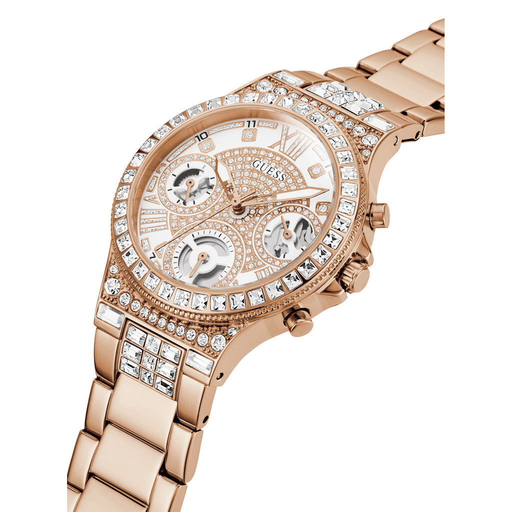 Guess Rose Gold Glitz Dial Women’s Watch GW0320L3 - Watch