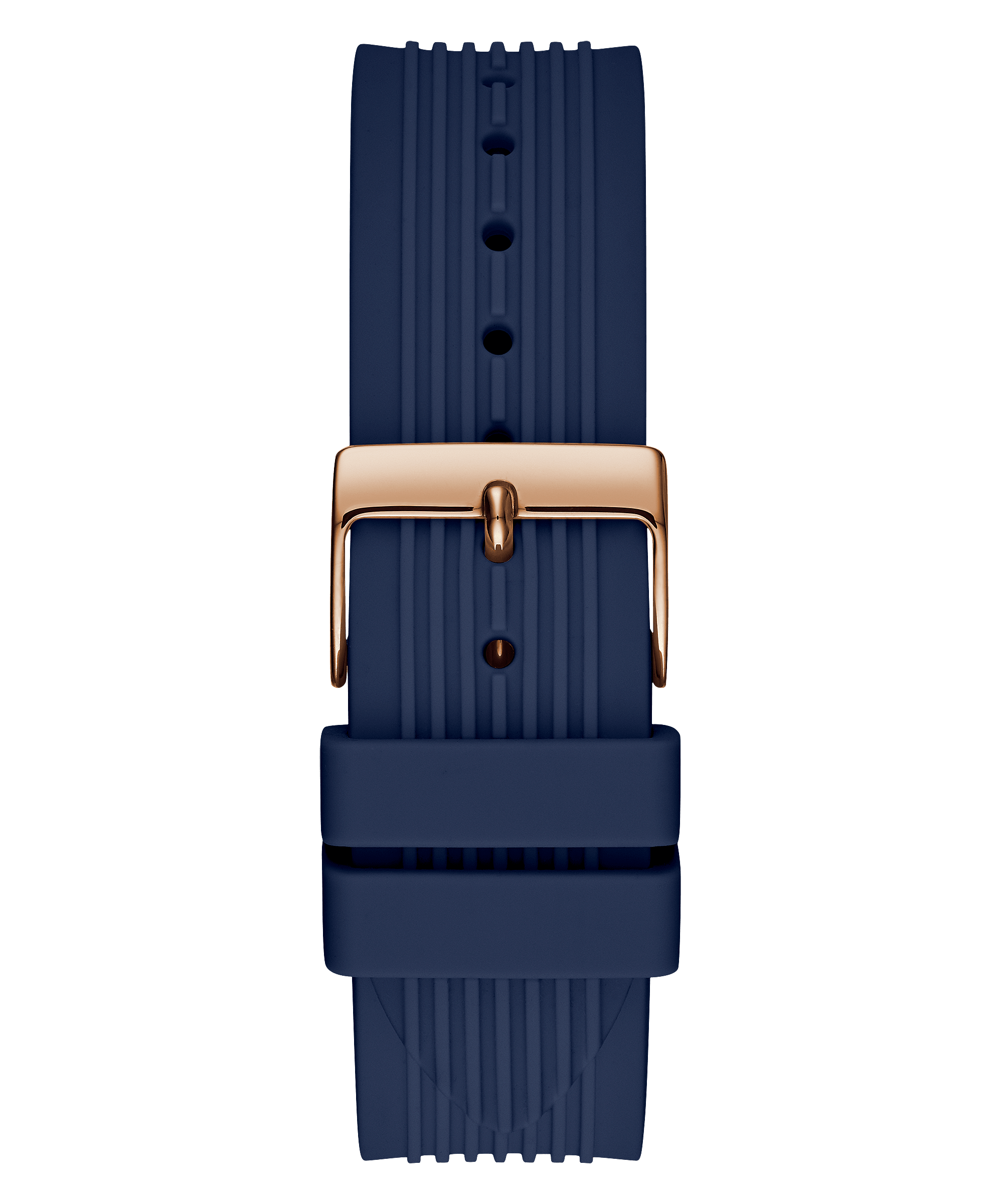 Guess Rose Gold Tone Blue Silicone Women’s Watch GW0030L5 - Watch