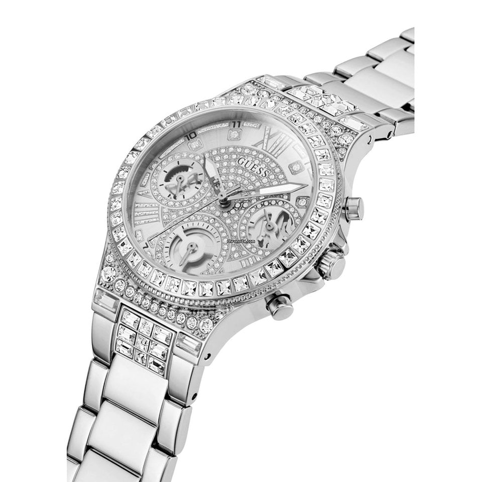 Guess Silver Tone Glitz Dial Women’s Watch GW0320L1 - Watch