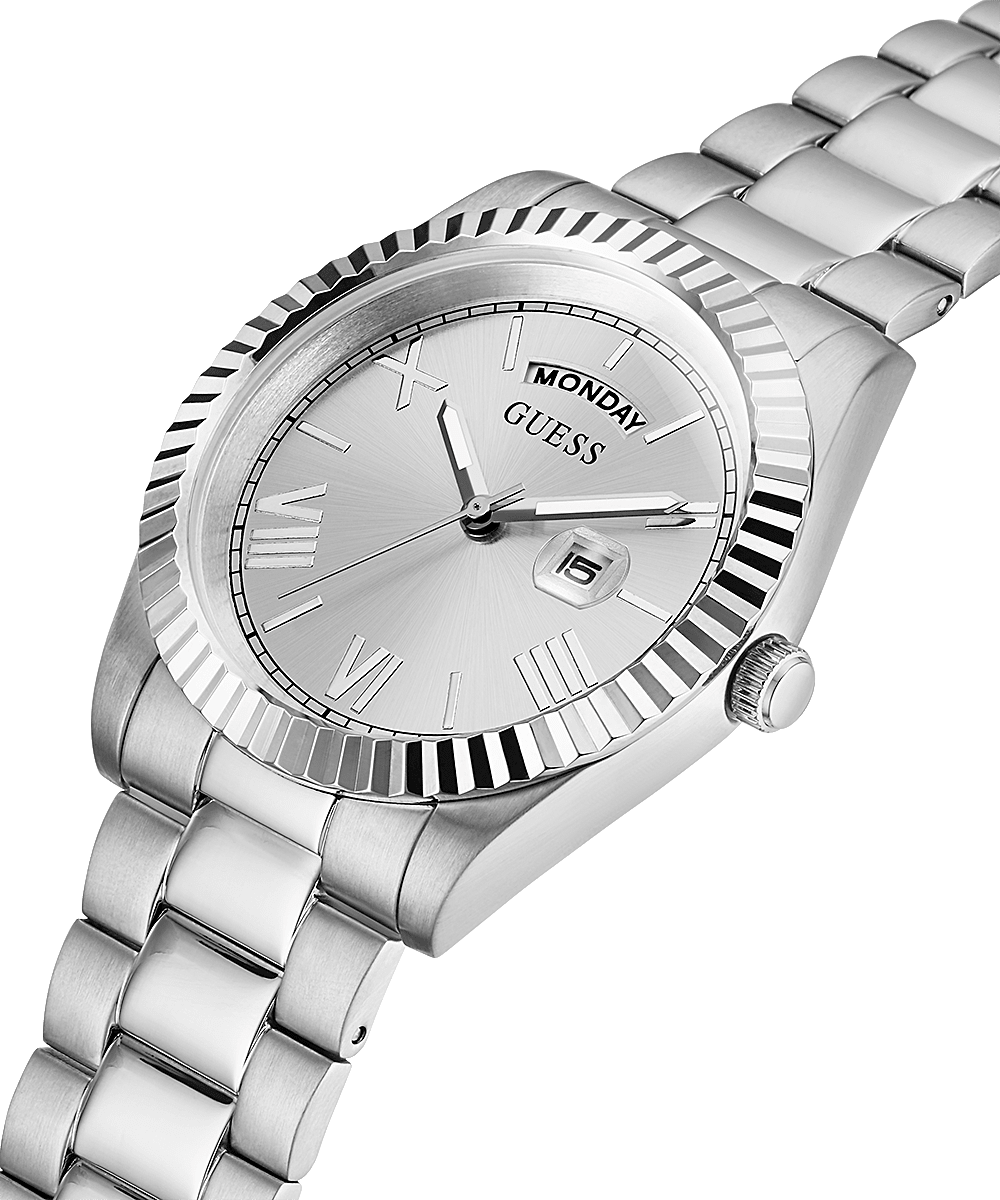 Guess Silver Tone Stainless Steel Men’s Watch GW0265G6 - Watch