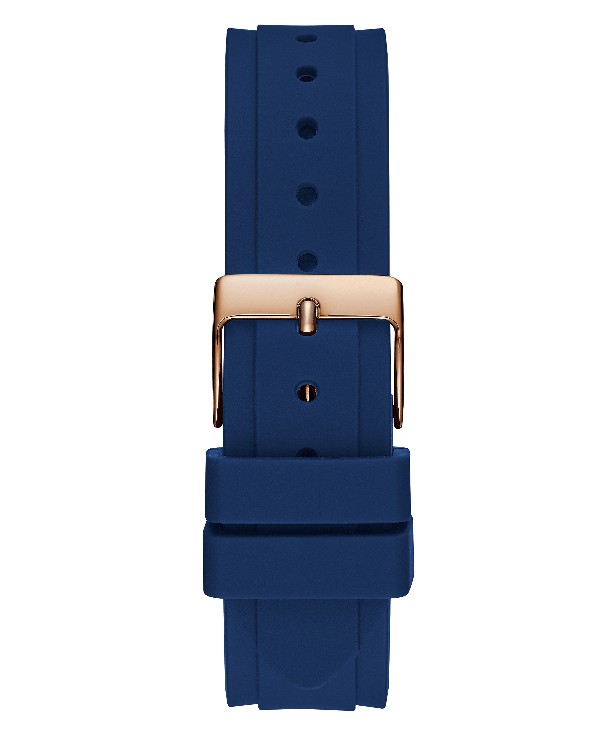 Guess Solstice Rose Gold Blue Silicone Women’s Watch GW0113L3 - Watch