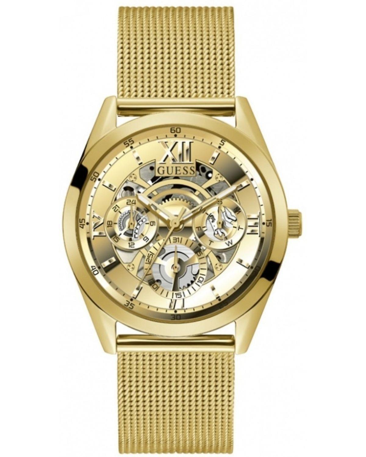 Guess Tailor Gold Tone Mesh Strap Men’s Watch GW0368G2 - Watch
