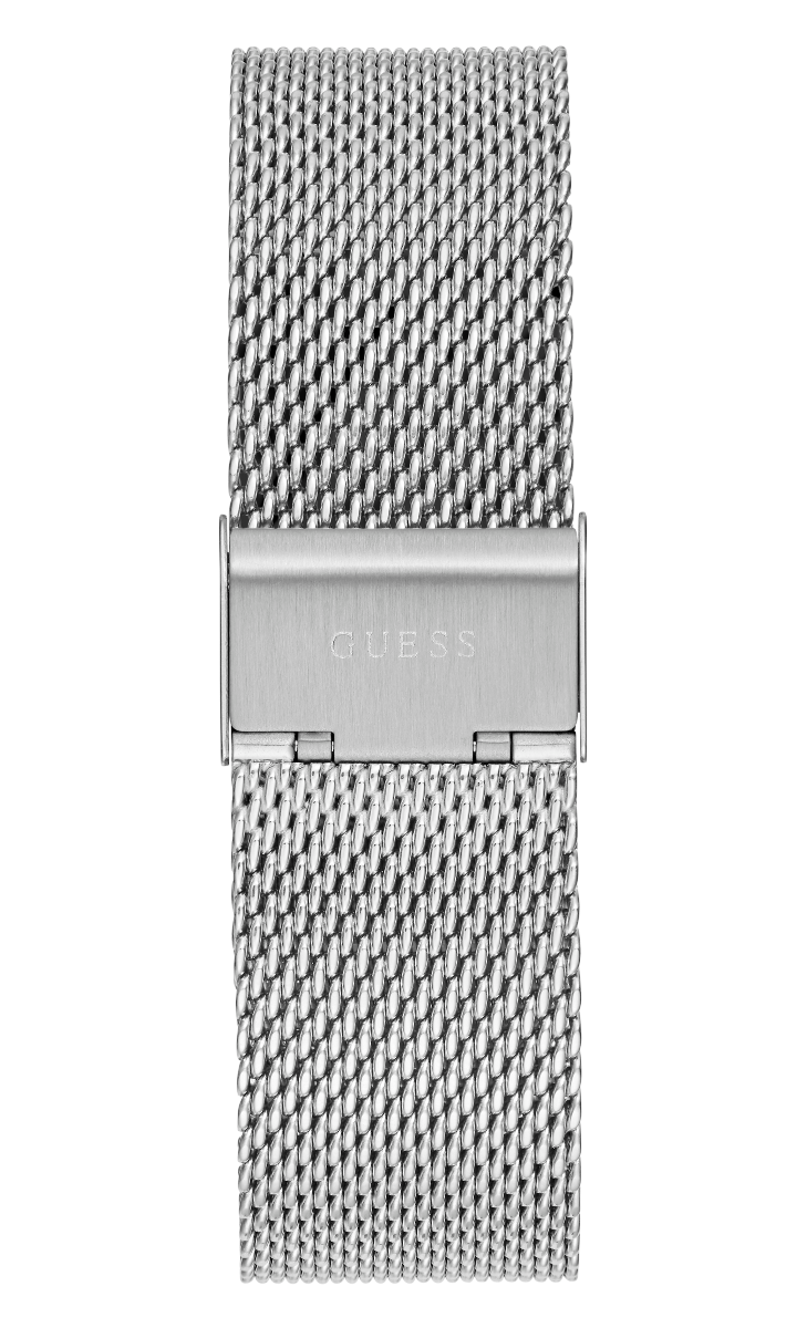 Guess Tailor Silver Tone Mesh Strap Men’s Watch GW0368G1 - Watch
