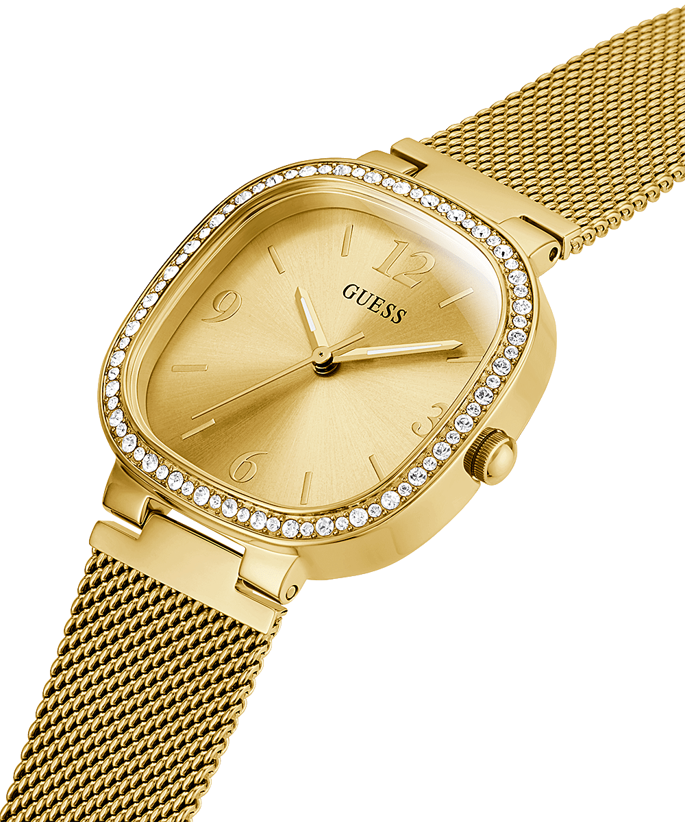Guess Tapestry Gold Square Women’s Watch GW0354L2 - Watch