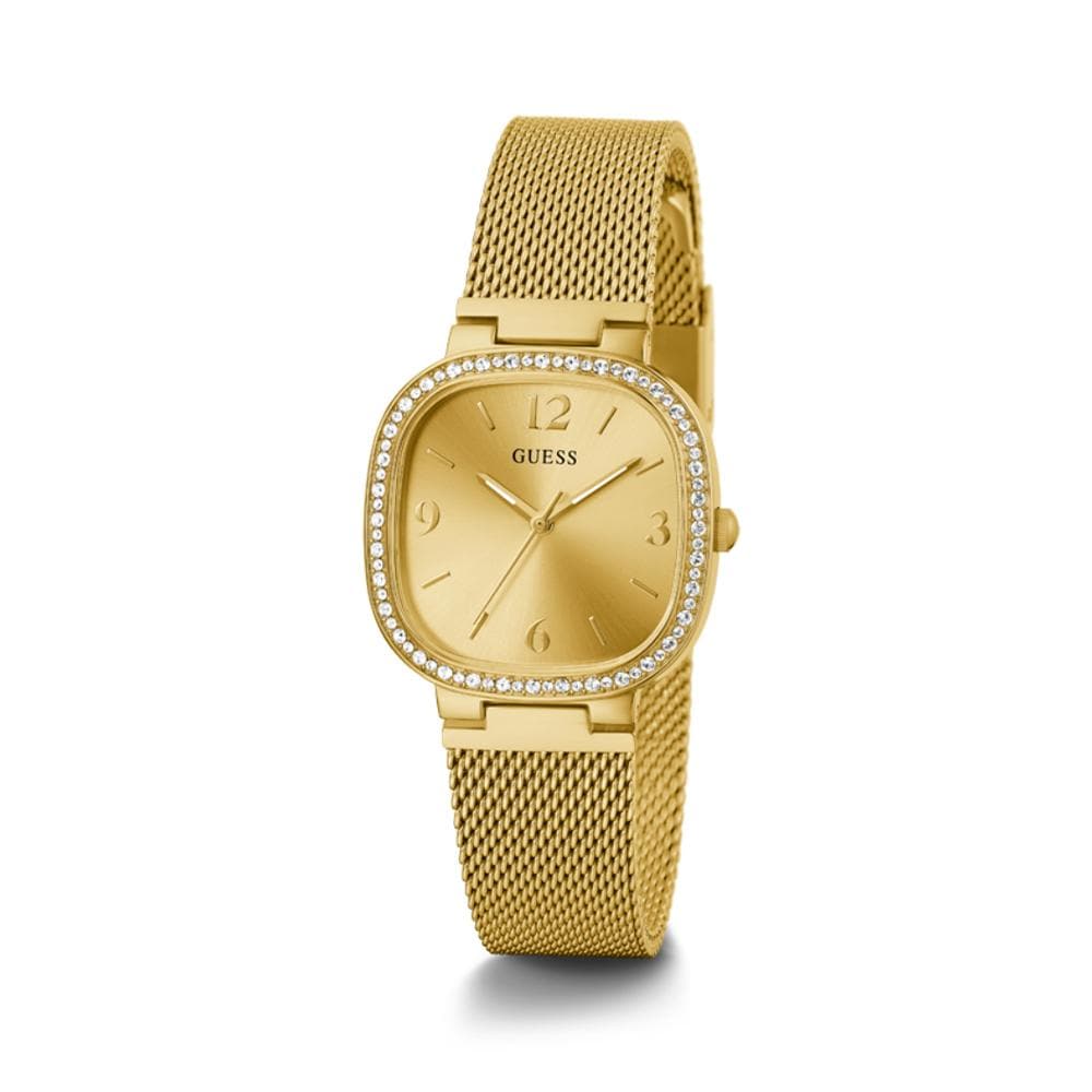 Guess Tapestry Gold Square Women’s Watch GW0354L2 - Watch