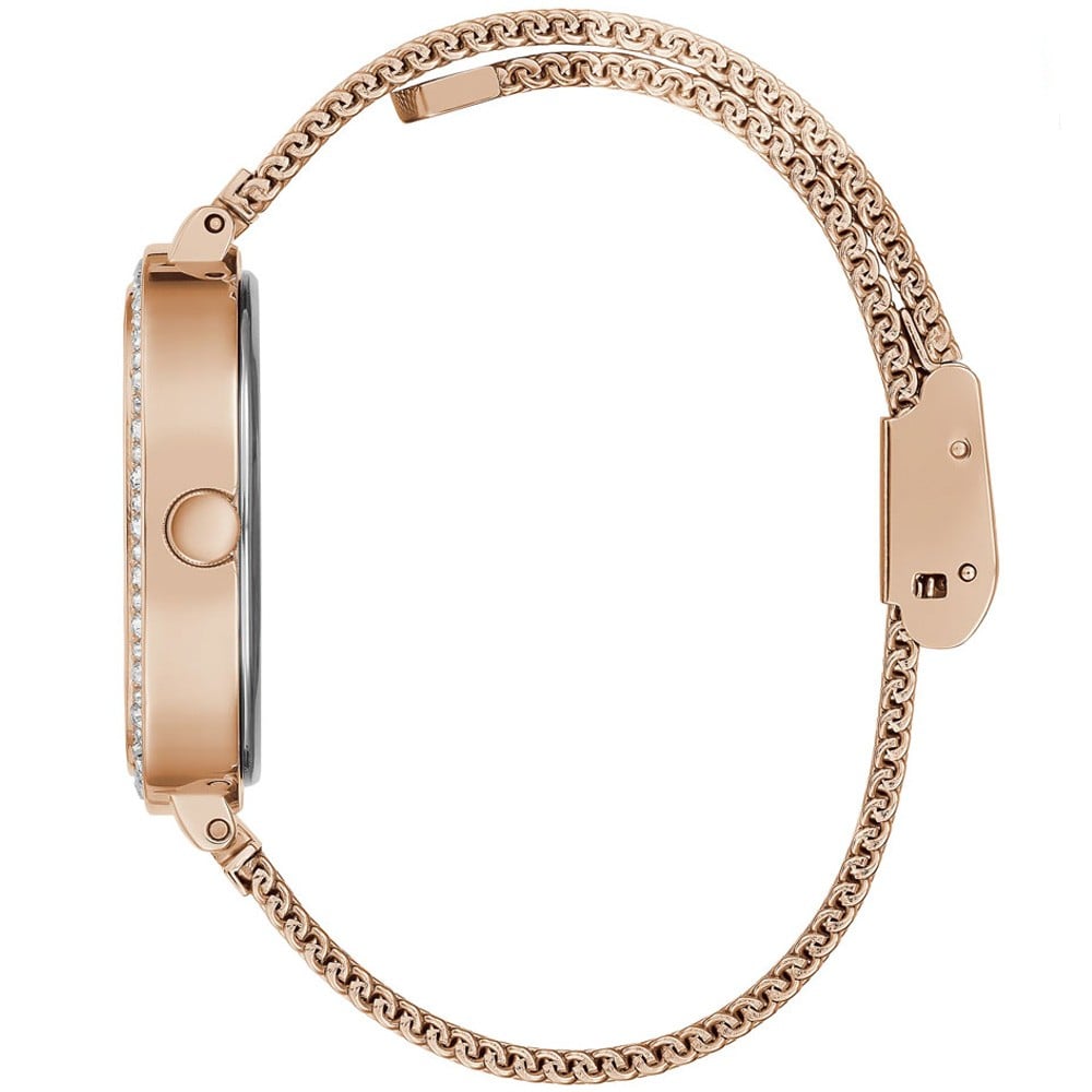 Guess Tapestry Rose Gold Square Women’s Watch GW0354L3 - Watch