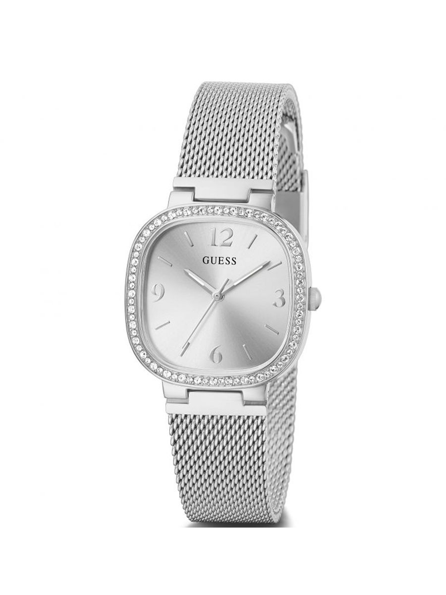 Guess Tapestry Silver Square Women’s Watch GW0354L1 - Watch