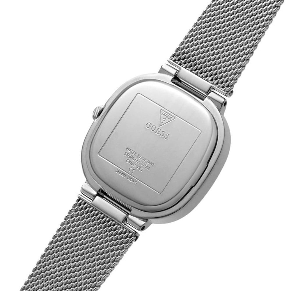 Guess Tapestry Silver Square Women’s Watch GW0354L1 - Watch