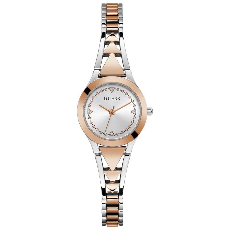 Guess Tessa women's watch with silver dial and two-tone stainless steel bracelet