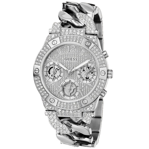 Guess Trend Silver Tone Multi-Function Silver-tone Dial Ladies Watch GW0513L1 - The Watches Men & Co