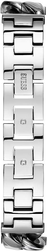 Guess Vanity twisted link silver bracelet detail