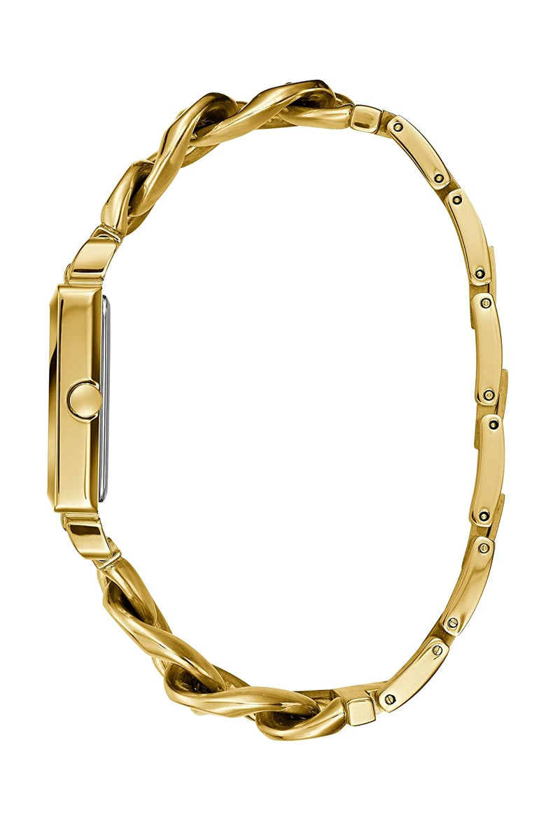 Guess Vanity women's watch gold chain-link bracelet with twisted link detailing and closure