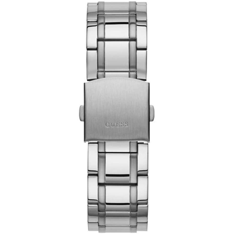 Guess watch stainless steel three-link bracelet with adjustable clasp closure