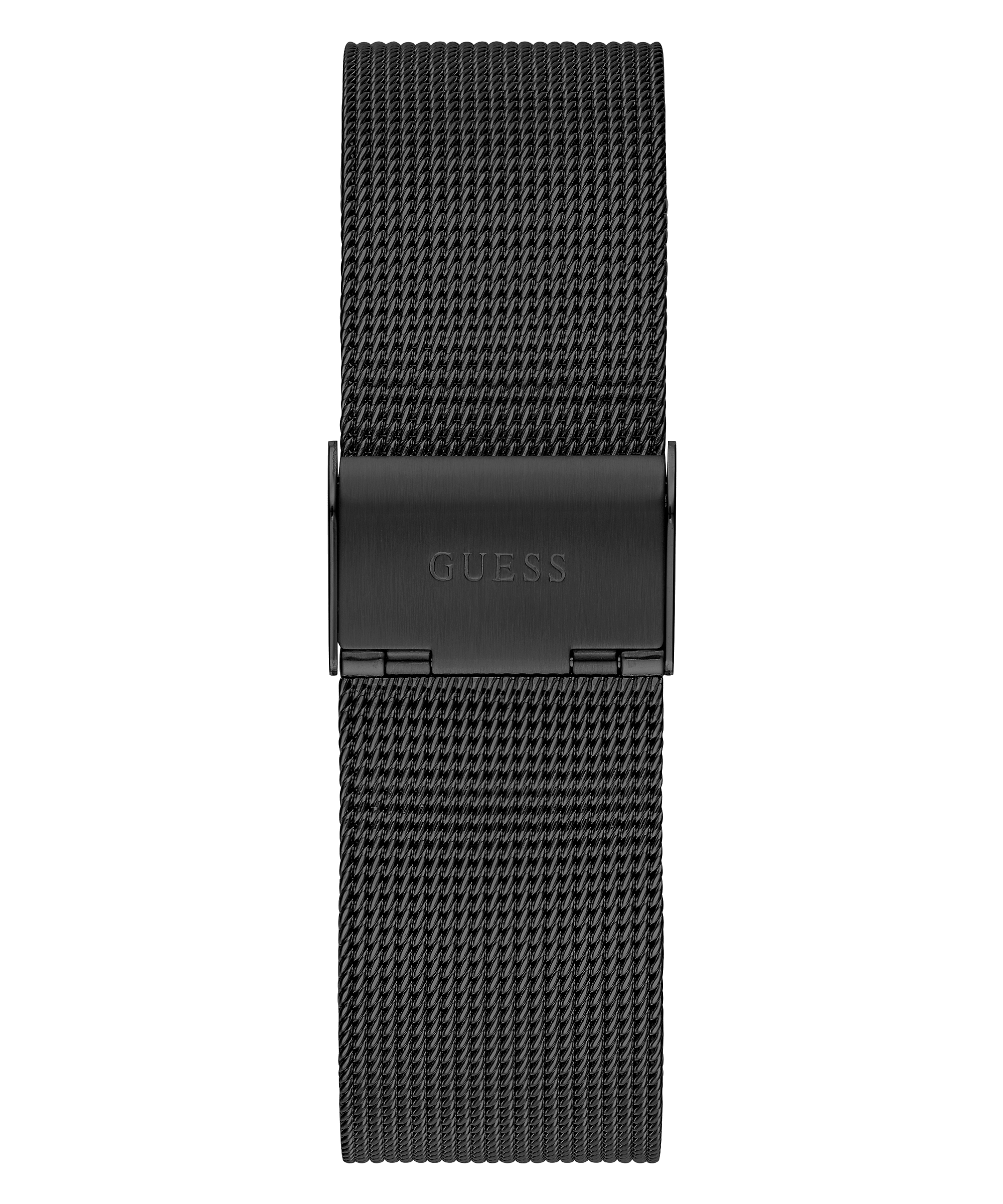 Guess W0298G1 black mesh strap with logo closure detail