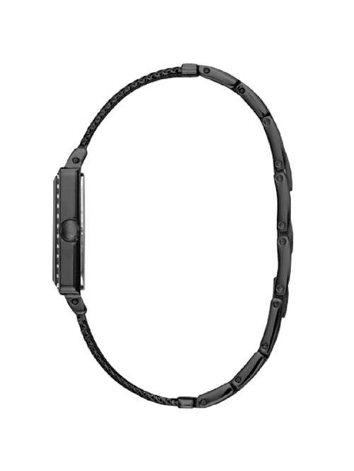Guess W0826L4 black metal link strap with adjustable bracelet clasp for women's watch