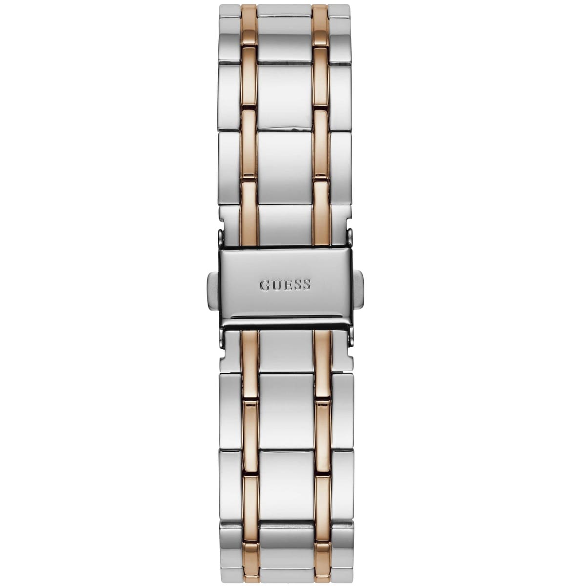 Guess W0933L6 two-tone stainless steel and rose gold link bracelet with clasp