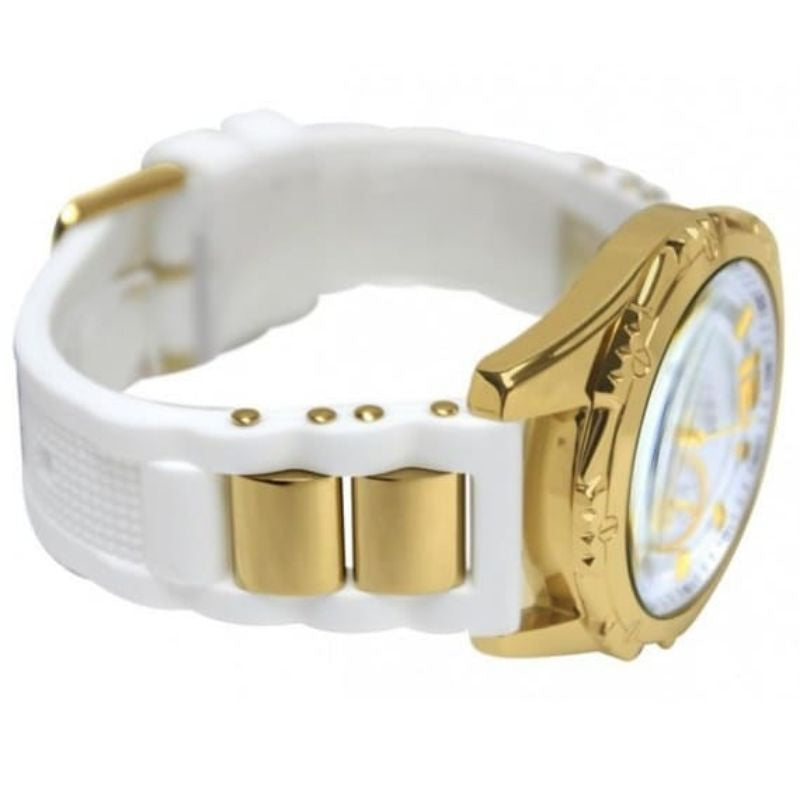 Guess White Dial Silicon Strap Women’s Watch W0325L2 - Watch