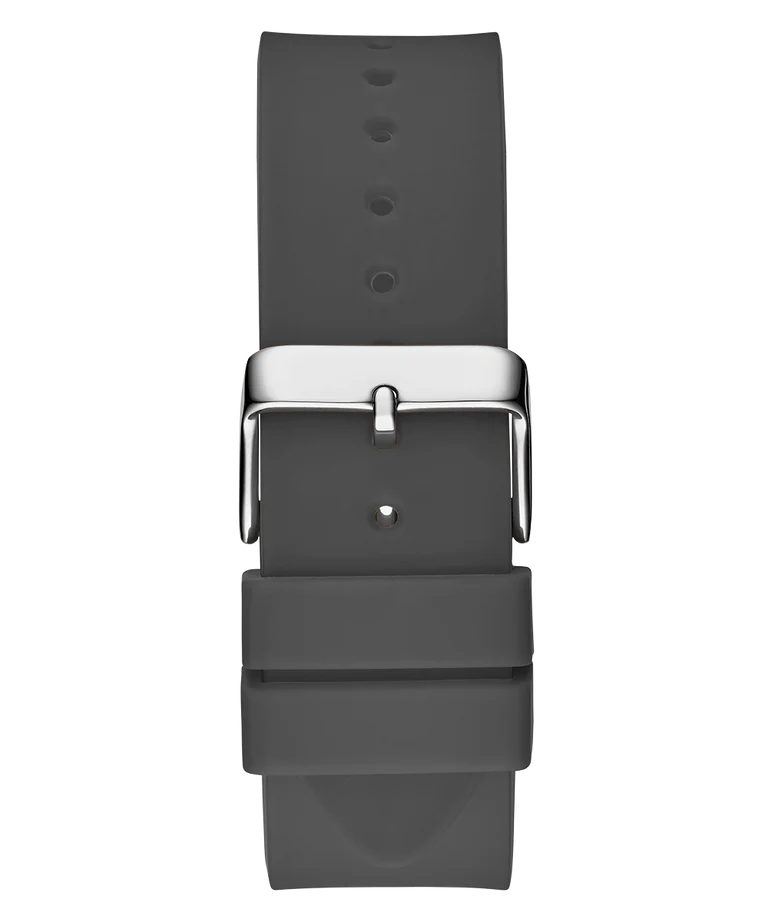 GUESS GW0203G9 grey silicone strap with buckle detail